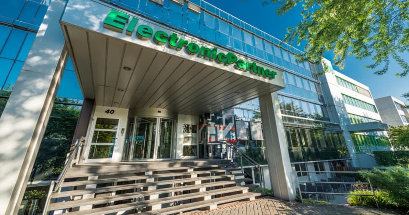 Entrance to Electronic Partner Headquarters